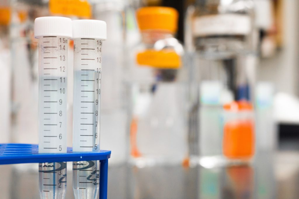 Test tubes in a laboratory